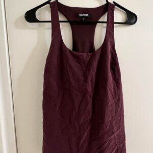 Express Women's Burgundy Tank Top size small - will iron before sending